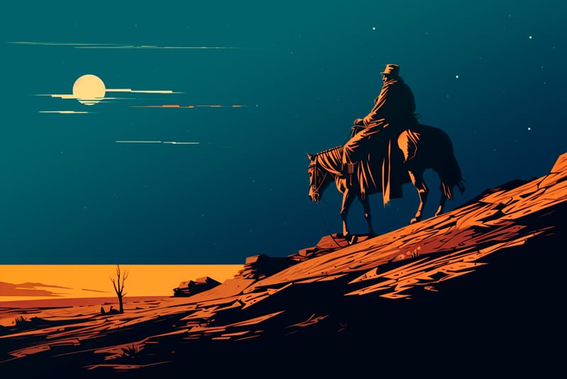 Ilustración de Francisco el Hombre en el desierto del Taroa (Leyenda de Francisco el Hombre)